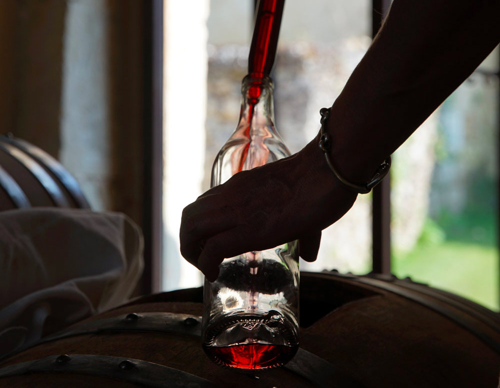 prélèvement vinaigre à la pipette