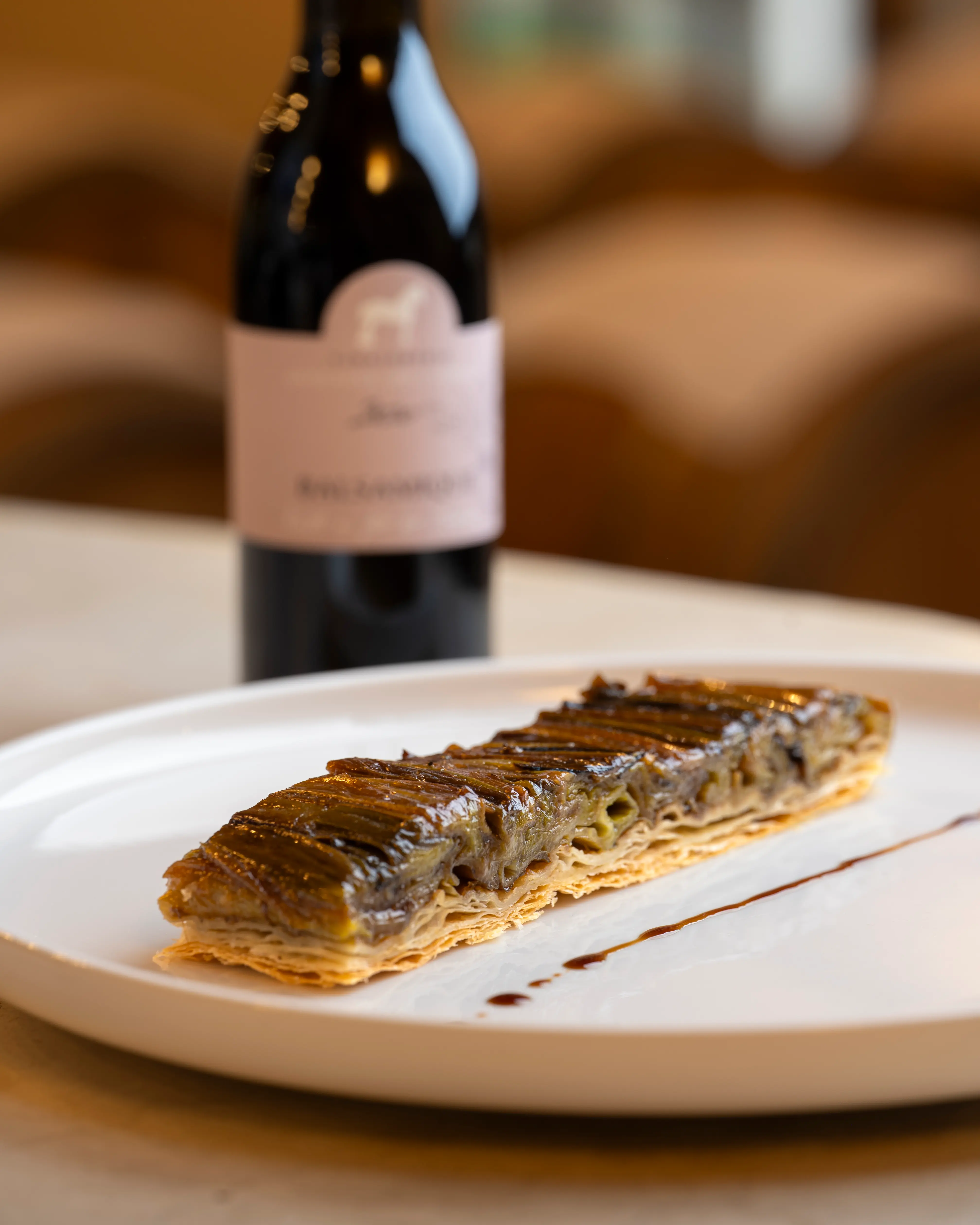 Recette tarte tatin d'oignons nouveaux avec balsamique vieilli en fût de cerisier